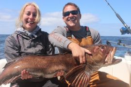 a monster Ling Cod