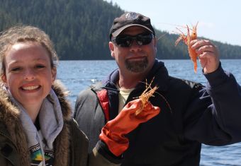 Spot prawns Tofino